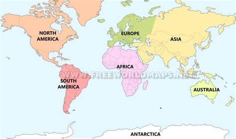 7 continents map with countries 493356-What are the 7 continents map ...