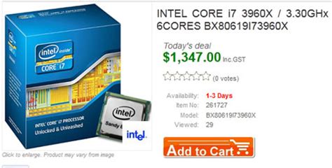 Intel Sandy Bridge-E Processors Listed For Sale Online - Legit Reviews