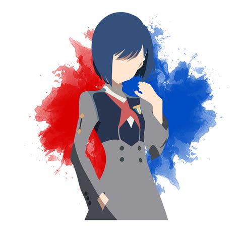 an anime character with blue hair wearing a uniform