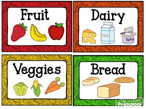 Free Printable Play Food Labels - Free Printable A To Z