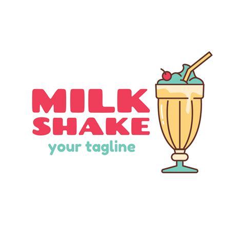 Milkshake Logo Vector 240546 Vector Art at Vecteezy