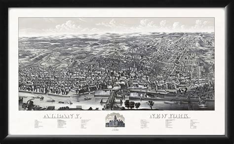 Albany NY 1829 - Vintage City Maps, Restored City Maps