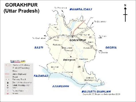 Map Of India Uttar Pradesh Gorakhpur Maps Of The World - Vrogue