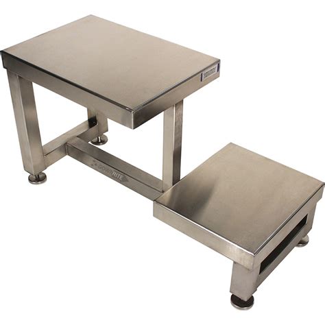 Stainless Steel Gowning Bench with Foot Rest - Gownrite Gowning Room Equipment