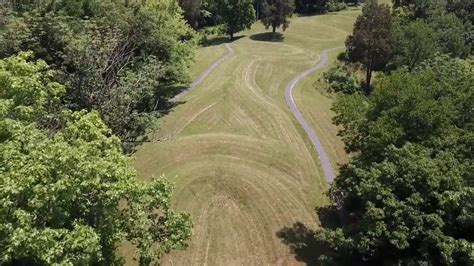 Aerial view of the Serpent Mound in Ohio - YouTube