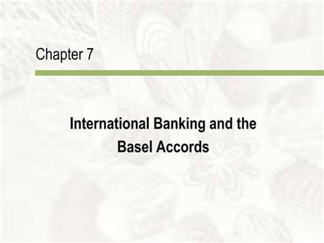 international banking and the Basel accords | PPT