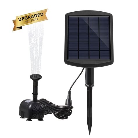 Solar Water Brushless Water Pump For Fountain Garden Small Type Solar Power Fountain Pool Garden ...