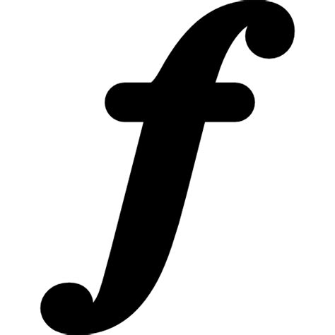 Musical symbol of letter f - Free music icons