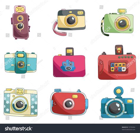 Cartoon Camera Icon Stock Vector Illustration 75735454 : Shutterstock