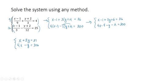 how do you solve a problem with two variables