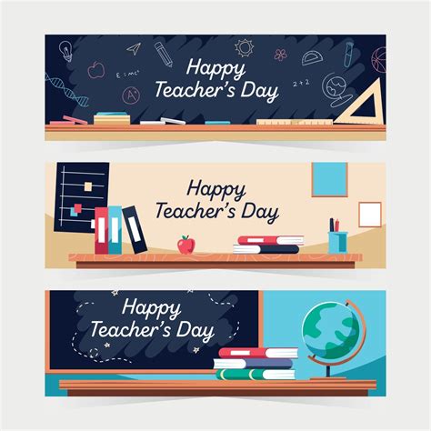 Teachers Day Banners 2206800 Vector Art at Vecteezy