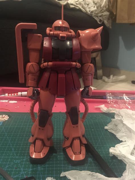 [WIP] MS-06S Zaku II Char Aznable Custom (MG) Ver.2.0 Progress - Finally coming back to finish ...