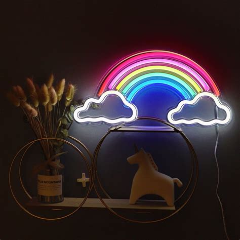 Rainbow Neon Light NEON Bedroom Light Light Decoration - Etsy