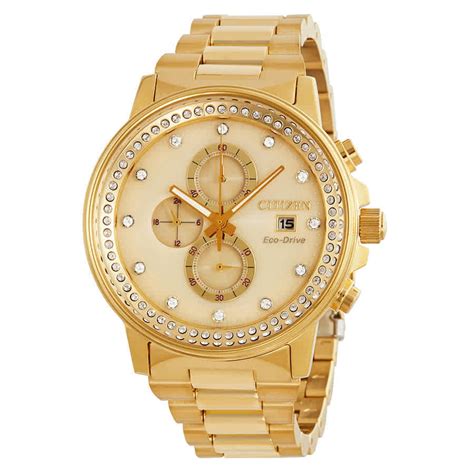 CITIZEN - CITIZEN Women's Eco-Drive Nighthawk Gold-Tone Chronograph Watch FB3002-53P - Walmart ...