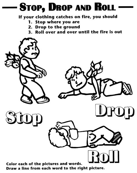 Printable Coloring Pages: Fire Prevention Coloring Books | Fire safety ...