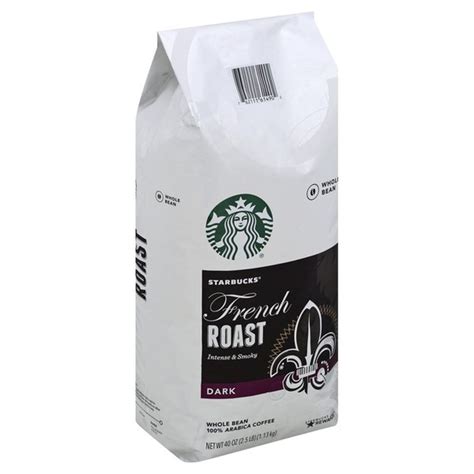 Starbucks French Roast Dark Roast Whole Bean Coffee (40 oz) - Instacart