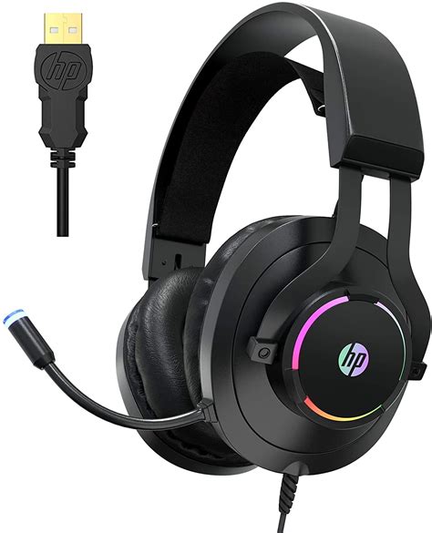 Buy HP USB Computer Gaming Headset with Microphone 7.1 Surround Sound Virtual, Noise Cancelling ...