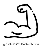 780 Arm Muscles Icon Vector Outline Illustration Clip Art | Royalty Free - GoGraph