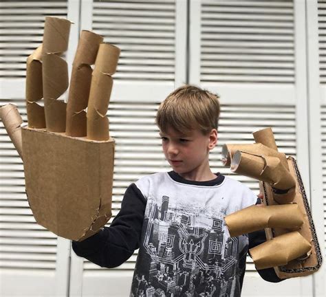 Robotic Cardboard Hands | Cardboard costume, Robot costumes, Costumes