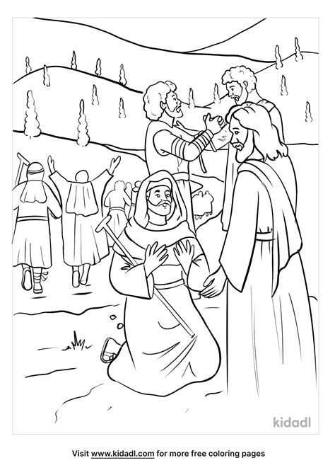 Free 10 Lepers Coloring Page | Coloring Page Printables | Kidadl