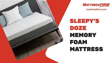 Sleepy's Doze Memory Foam Mattress - YouTube