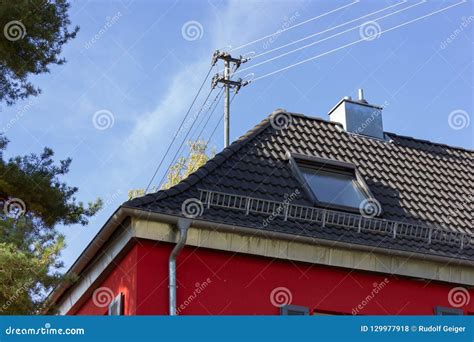 Roof with Antenna of Buildings Stock Photo - Image of urban, line ...