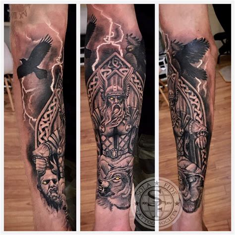 Odin by Benjamin Morin at Sola fidé in Ottawa Ontario | Viking tattoos ...