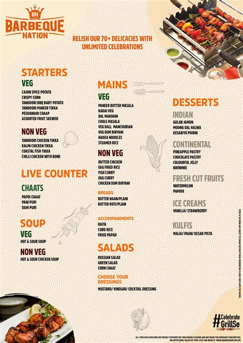 Barbeque Nation Menu, Menu for Barbeque Nation, Belgaum, Belgaum