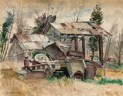 Junkyard, art by Joseph Weisman – California Watercolor