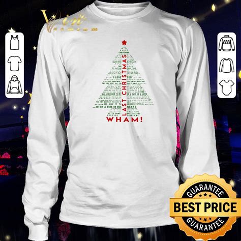 Official Wham Last Christmas Tree shirt sweater, hoodie, sweater ...