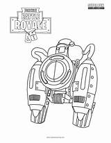 Jetpack Fortnite Coloring Page  Super Fun sketch template