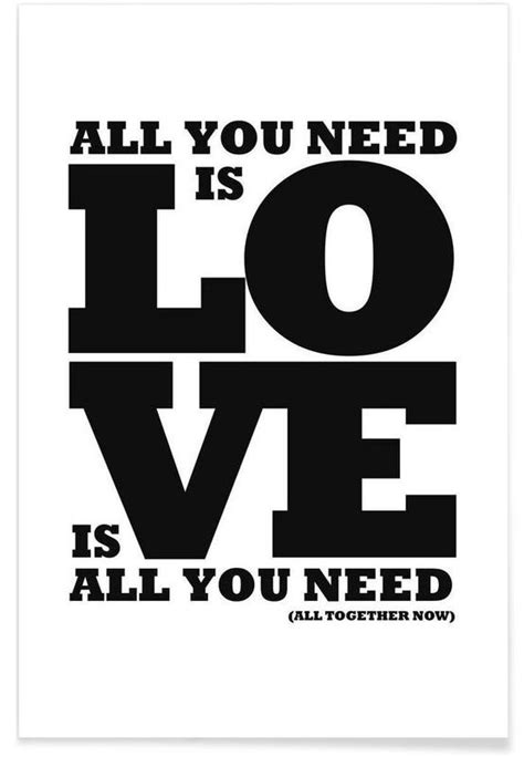 All you need is love Poster | JUNIQE