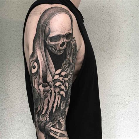 Death Tattoo on Shoulder | Best Tattoo Ideas Gallery