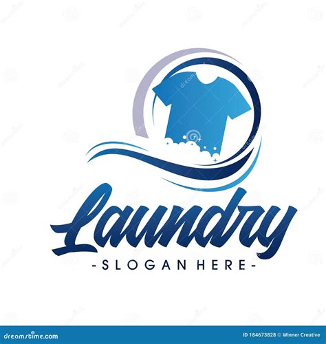 Laundry Logo Vector Stock Image | CartoonDealer.com #174360205