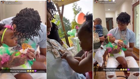 NLE CHOPPA AND HIS DAUGHTER CLOVER AT HER 1st Birthday party *cute moments* 🥰 - YouTube