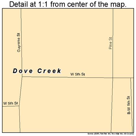 Dove Creek Colorado Street Map 0821265