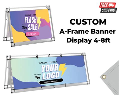 A-frame Banner Display A-stand Banner Printing on Banner - Etsy