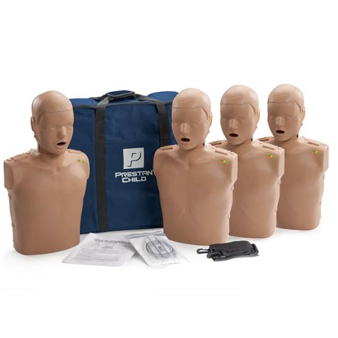 Prestan Child Dark Skin Manikin 4-Pack with CPR Monitor - AED Superstore - PP-CM-400M-DS, PP-CM ...