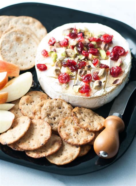 Baked Brie w/ Honey, Cranberries, & Pistachios | Life is but a Dish