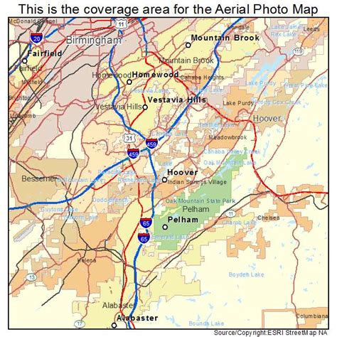 Aerial Photography Map of Hoover, AL Alabama