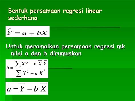 Persamaan Regresi