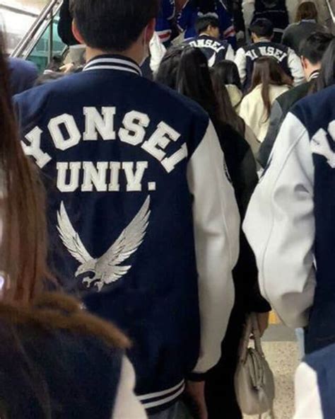 Yonsei University Letterman Varsity Jacket – AlexGear