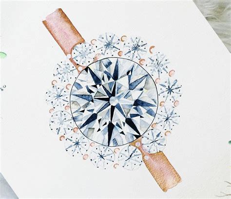 Get a Custom Watercolor Painting of Your Engagement Ring - Engagement 101