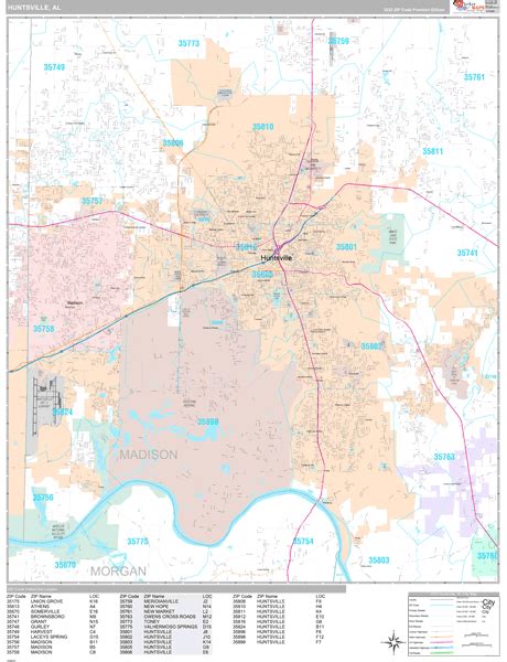 Huntsville Al Zip Code Map - Winna Kamillah