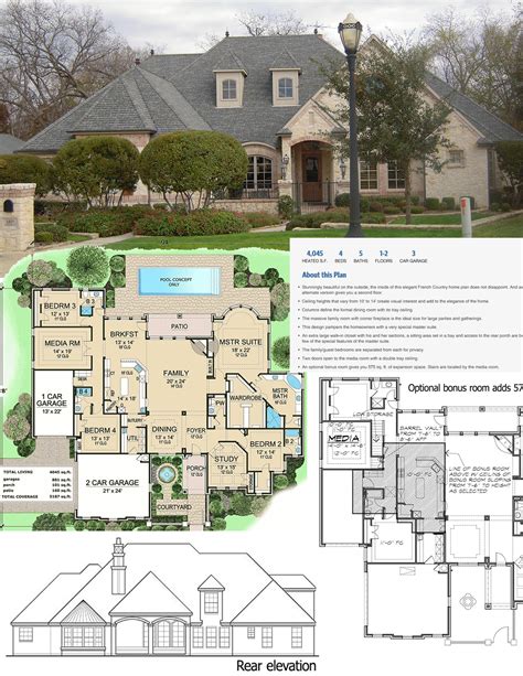 French Provincial House Plans - House Plans