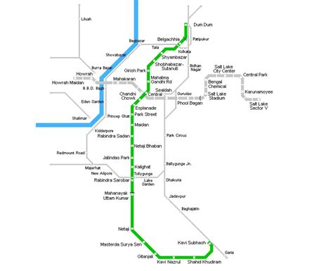 Kolkata Metro Map - Mapsof.Net