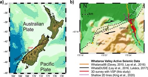 (a) Regional Alpine Fault setting in New Zealand (b) Survey area within ...