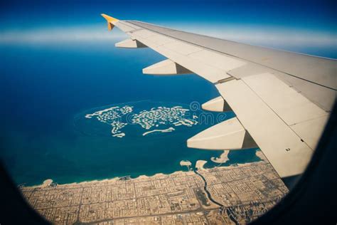 Aerial View of Dubai Palm Jumeirah Island, United Arab Emirates Stock ...