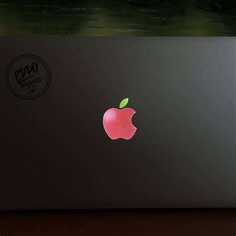 Red Apple Glowing Logo Sticker Decal For 11" 13" 15" inch Macbook pro ...