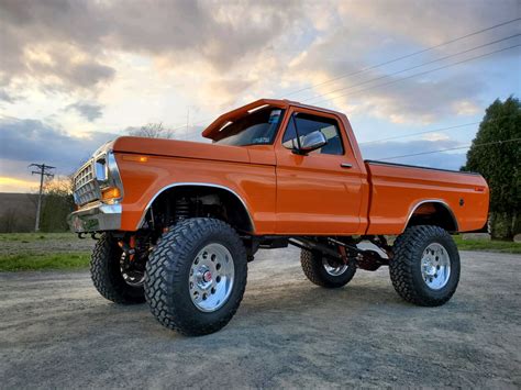 Re-Built 1978 Ford F150 4x4 Orange | Ford Daily Trucks